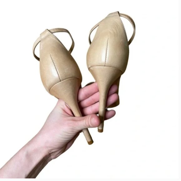 Schutz Cady Lee Sandal Size 8.5 – Sleek Leather Block Heel - Picture 4 of 6